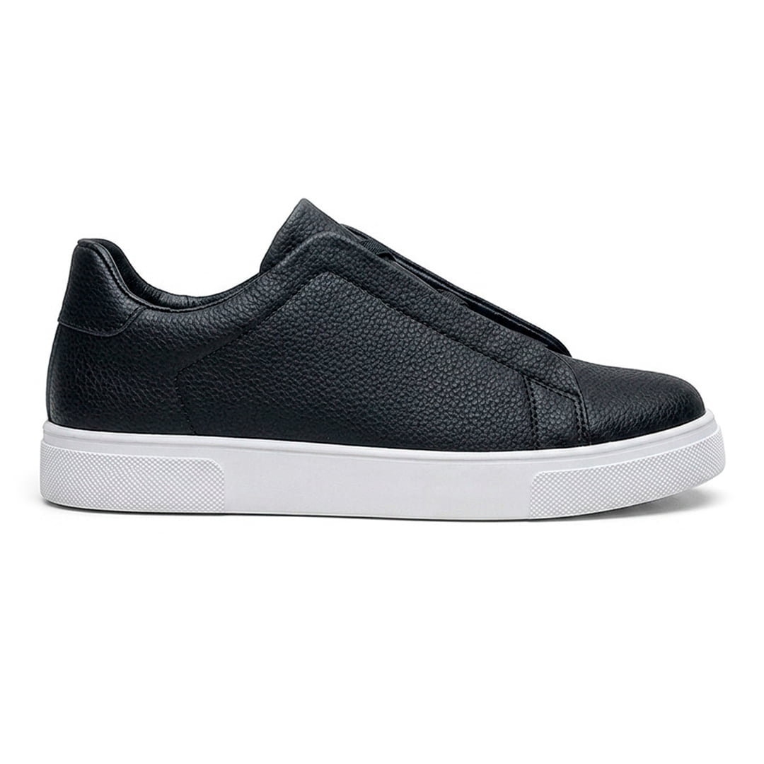 The Clerkenwell Leather Sneaker — Black