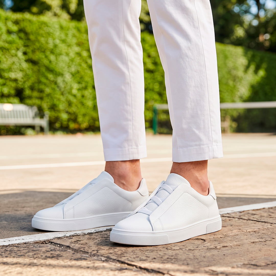 The Clerkenwell Leather Sneaker — White